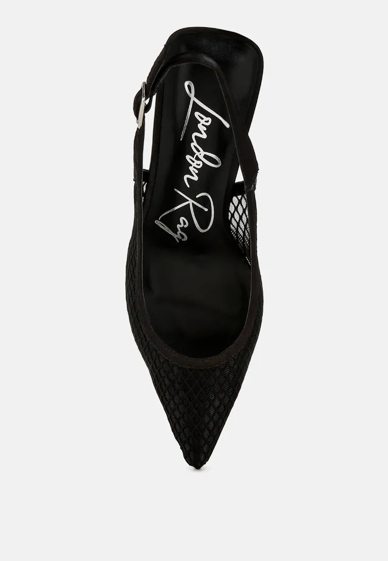 Mesh-Pointed Mules By Ruw