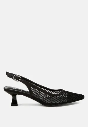 Mesh-Pointed Mules By Ruw