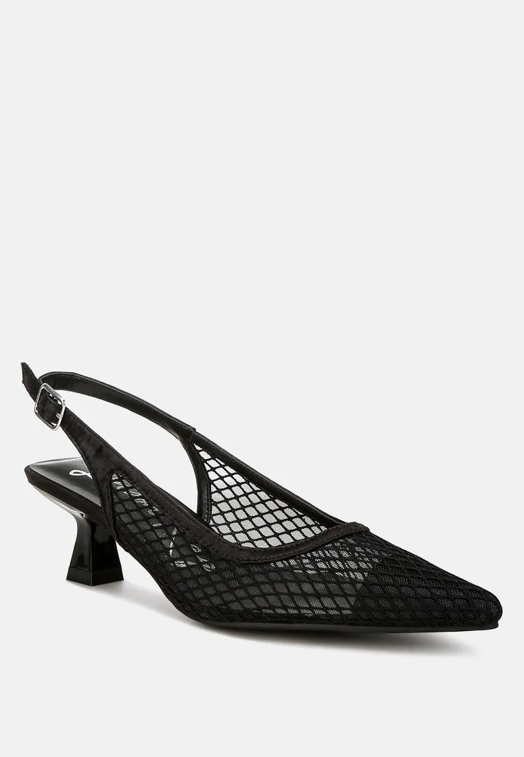 Mesh-Pointed Mules By Ruw