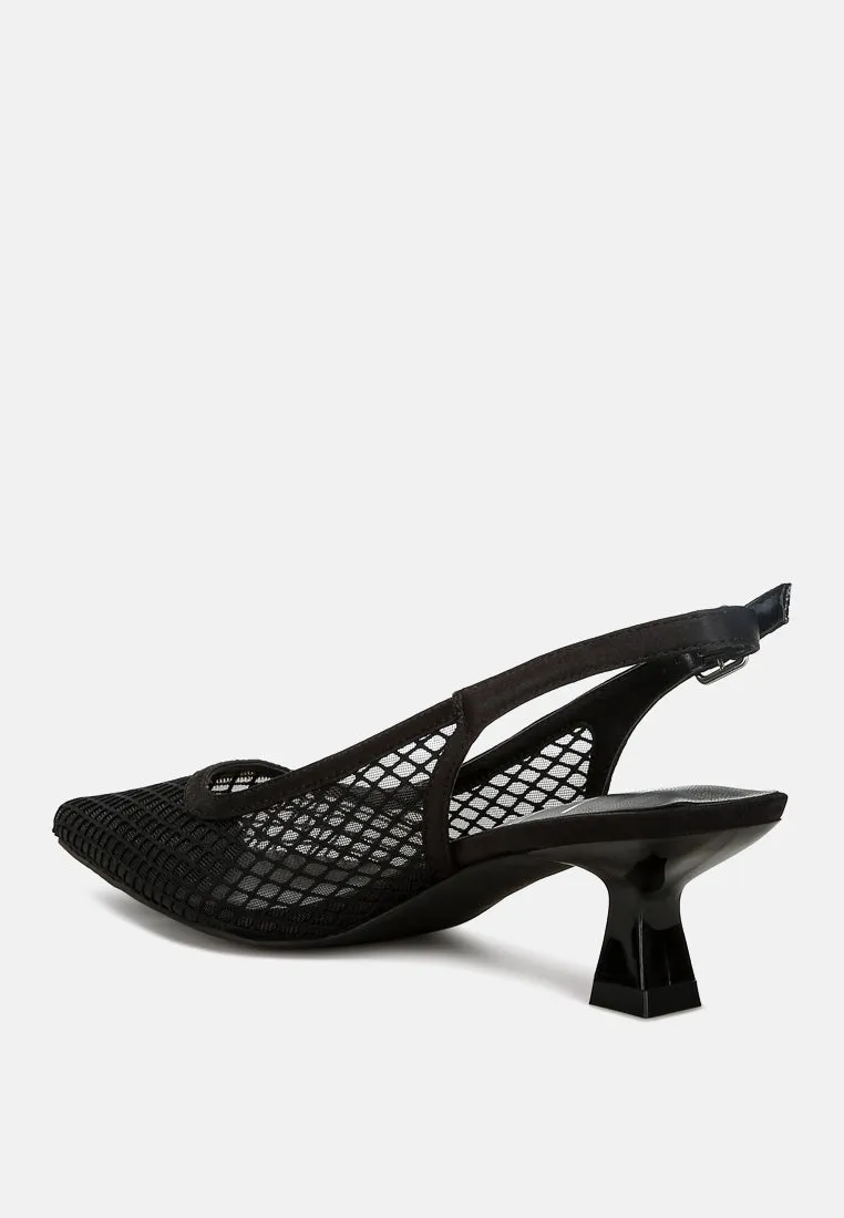 Mesh-Pointed Mules By Ruw