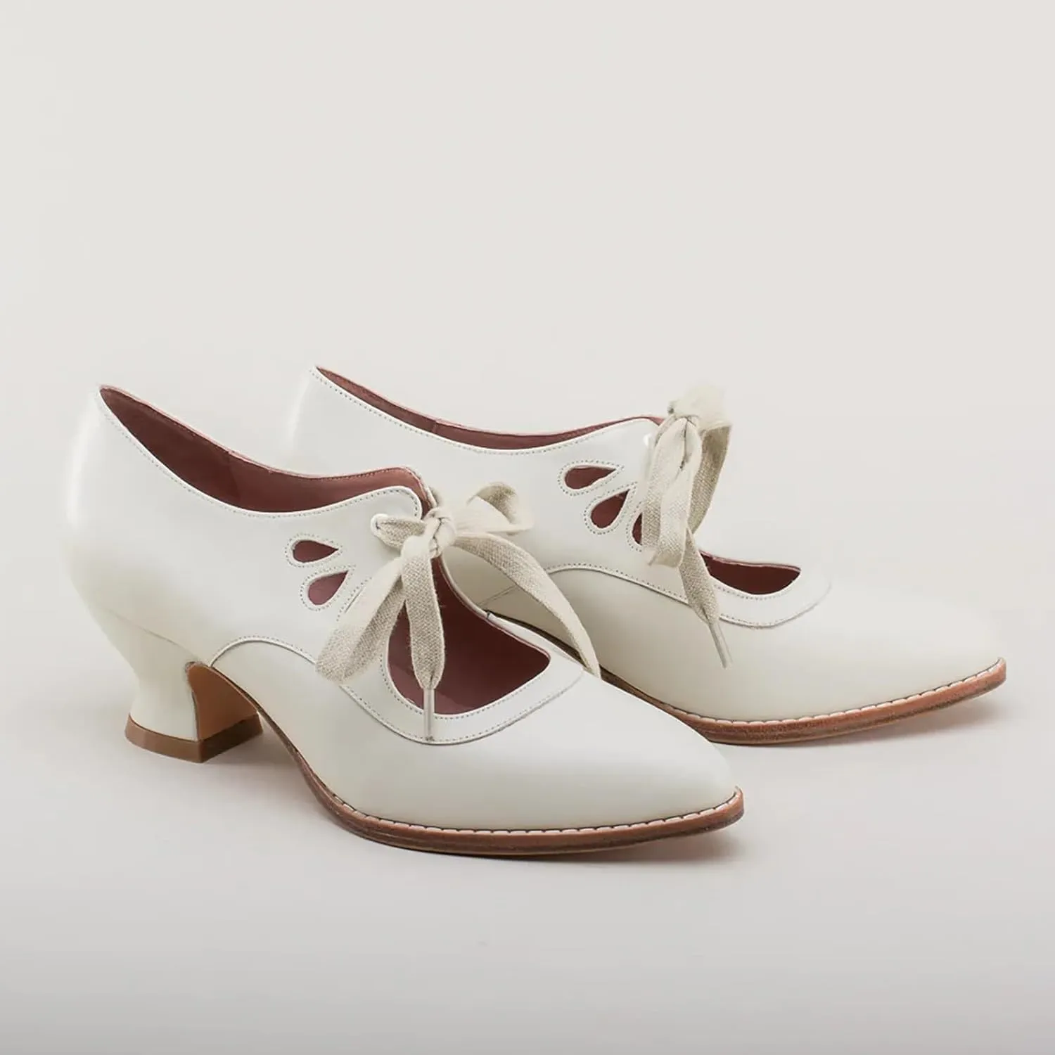 Mid Heel Loafers For Women 2024 Comfortable Heels For Women Dressy Closed Toe Ankle Strap Bow Lace Up Causal Shoes