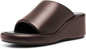 Milooey shoes Women Open Toe Platform Mules Comfy Wedge Low Heel Slippers Summer Daily Dress Sandals Party Evening Out Slide Shoes Size 4-16 US