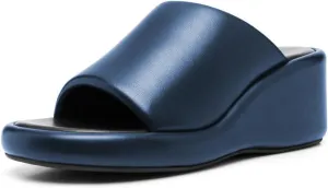 Milooey shoes Women Open Toe Platform Mules Comfy Wedge Low Heel Slippers Summer Daily Dress Sandals Party Evening Out Slide Shoes Size 4-16 US