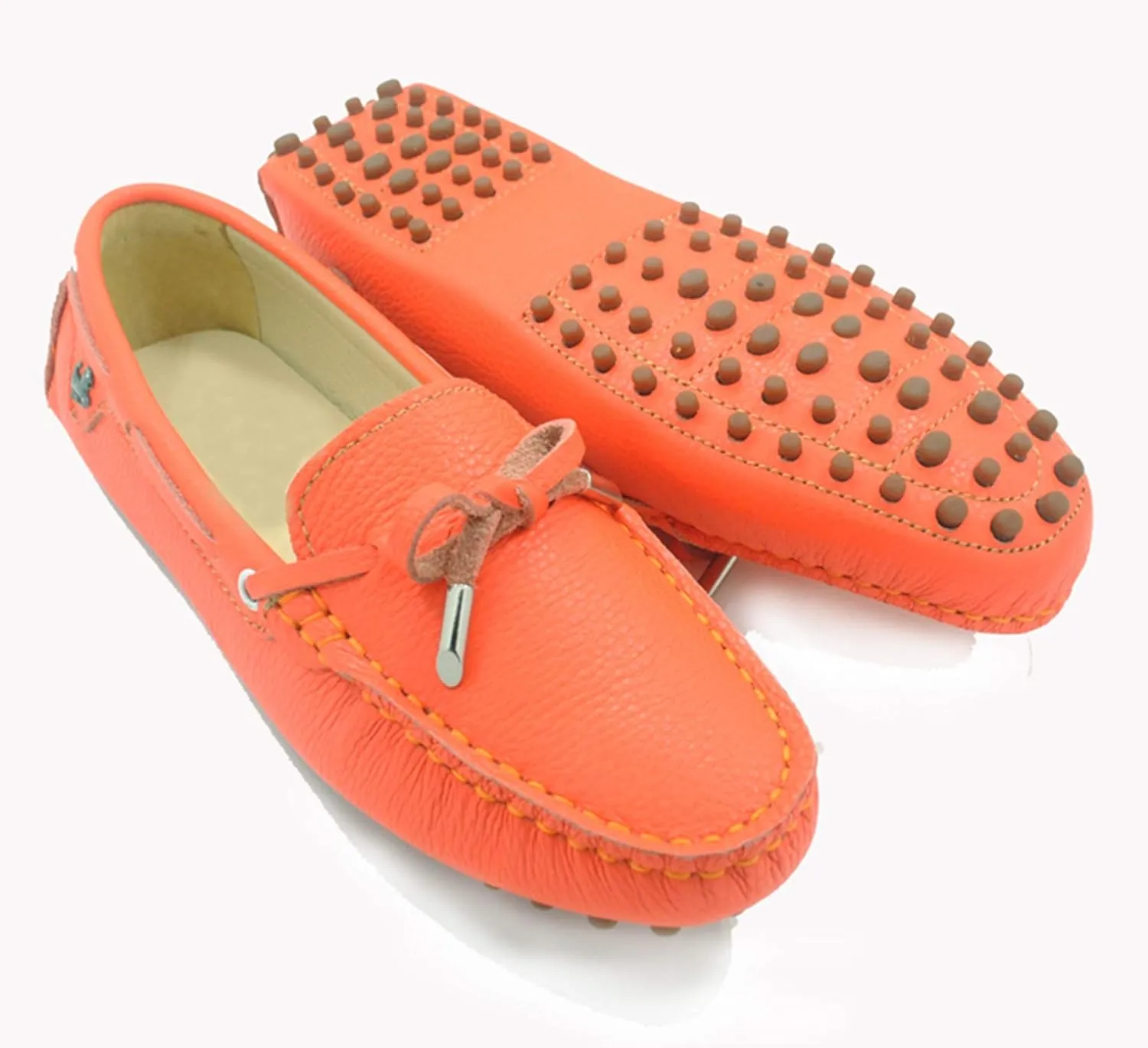 Minishion Boat Shoes for Women Comfortable Leather Loafers YB96010