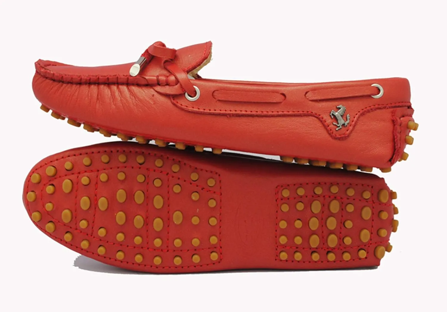 Minishion Boat Shoes for Women Comfortable Leather Loafers YB96010