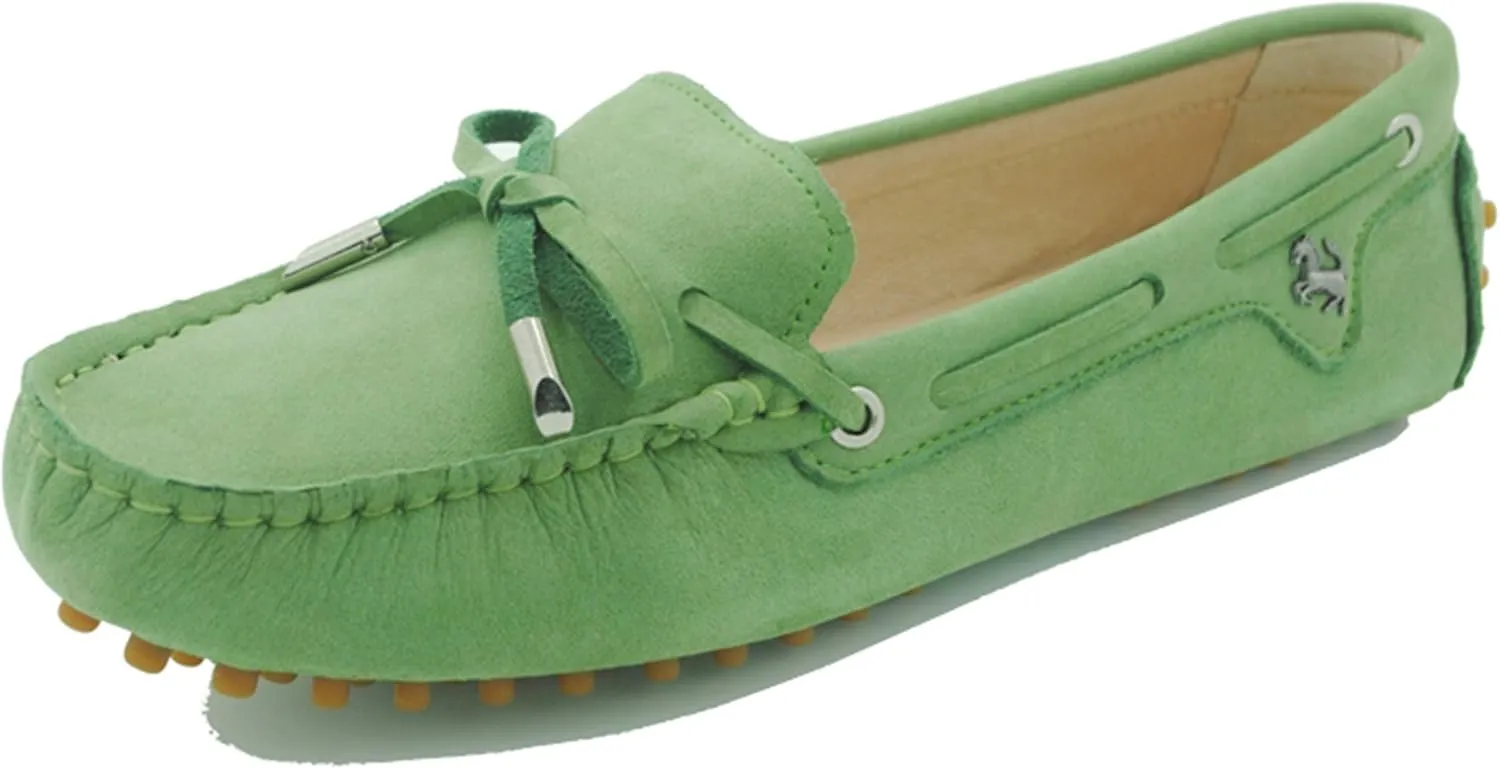 Minishion Boat Shoes for Women Comfortable Leather Loafers YB96010