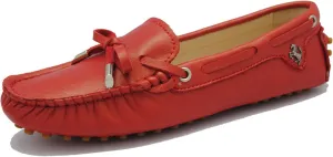 Minishion Boat Shoes for Women Comfortable Leather Loafers YB96010
