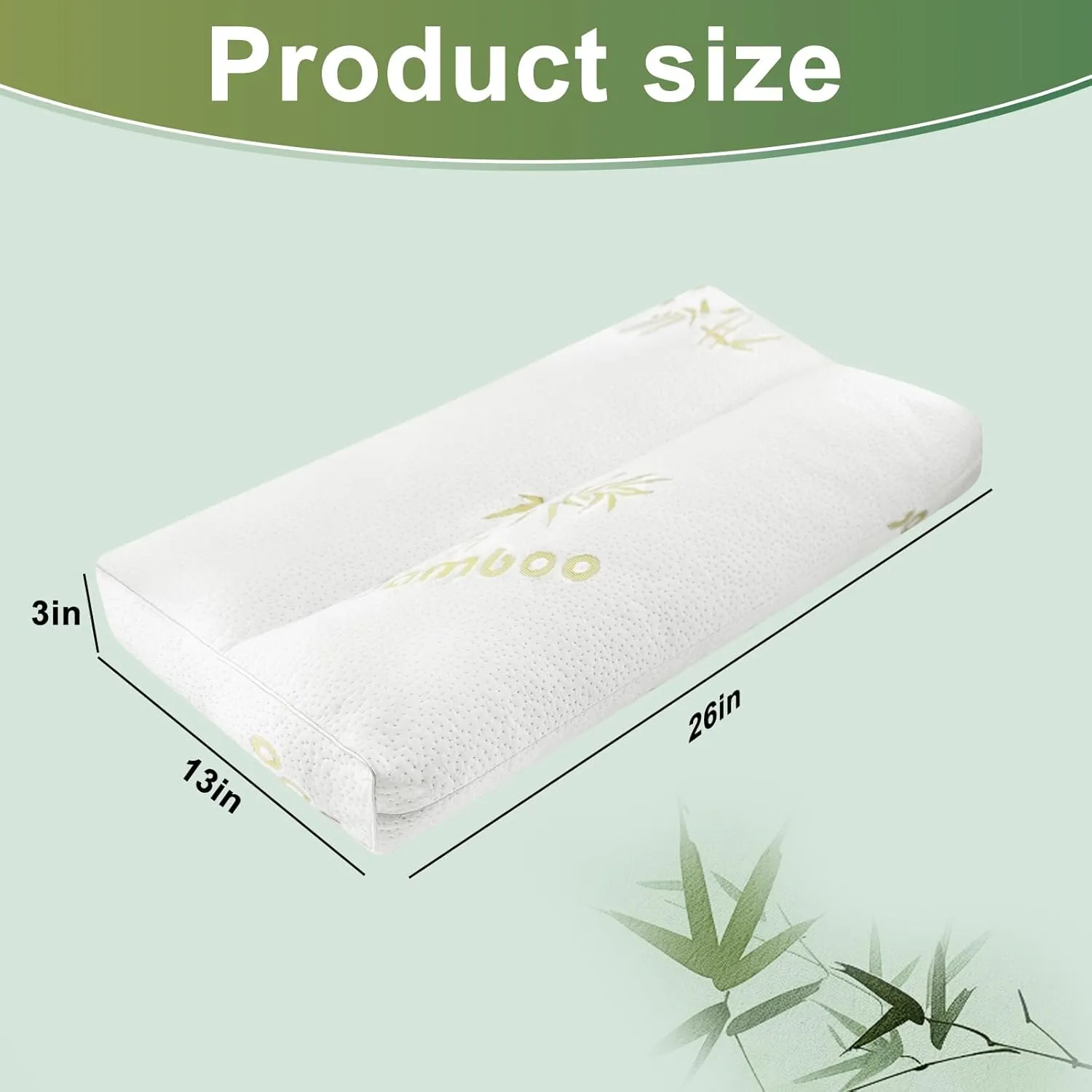 MINUPWELL Knee Pillow for Side Sleepers - 3" Height Between Leg & Under Knee Pillow for Back Sleepers - with 850G 7D Fiber for Relieving Leg, Back, and Knee Pain - Rayon Derived from Bamboo