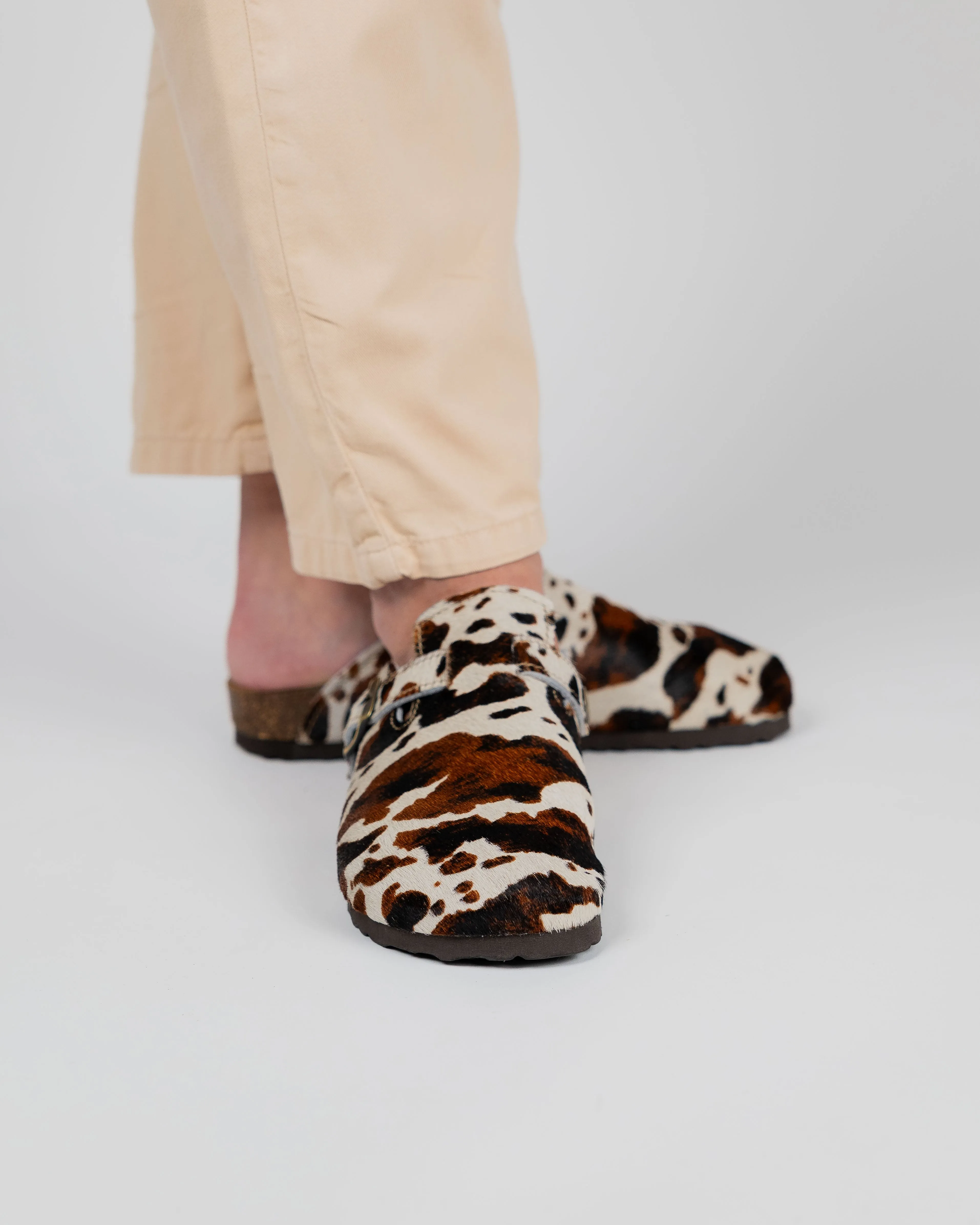 Mules Wide Tricolor