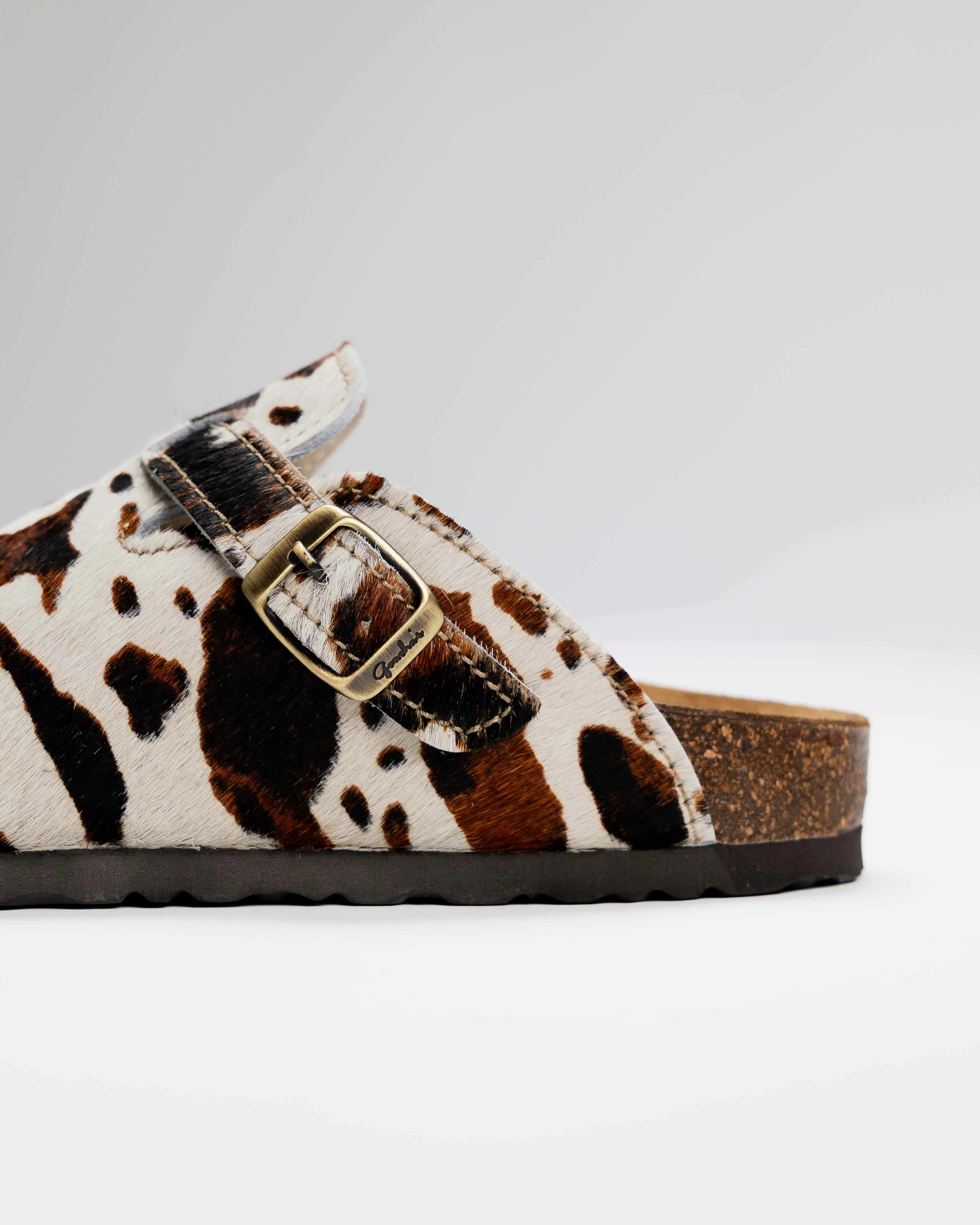 Mules Wide Tricolor