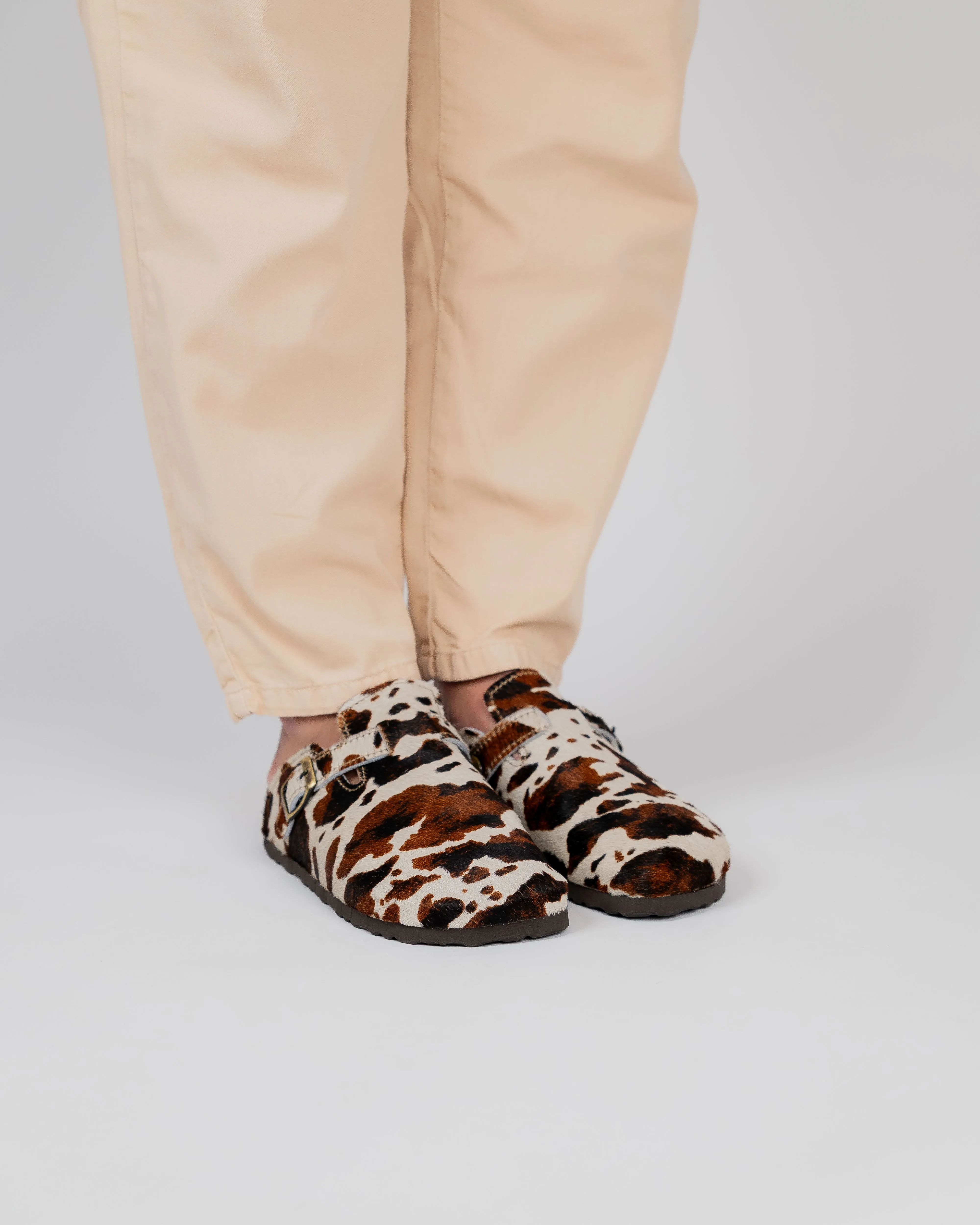Mules Wide Tricolor