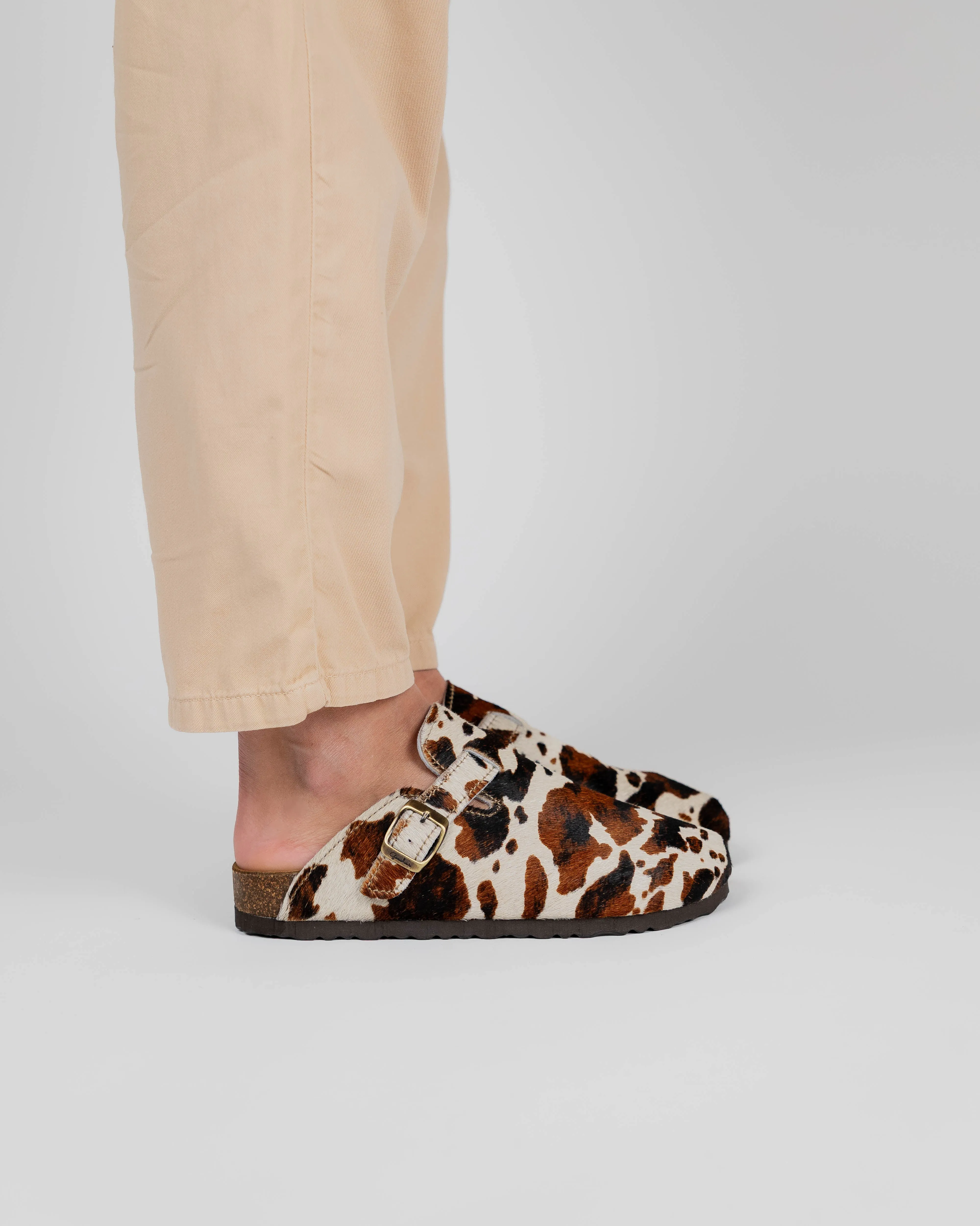 Mules Wide Tricolor
