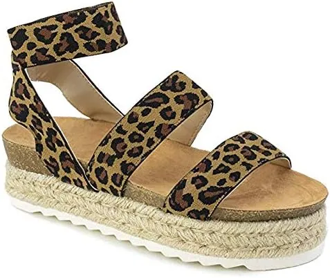 Nature Breeze Womens Kacie Closed Toe Casual Ankle Strap Sandals