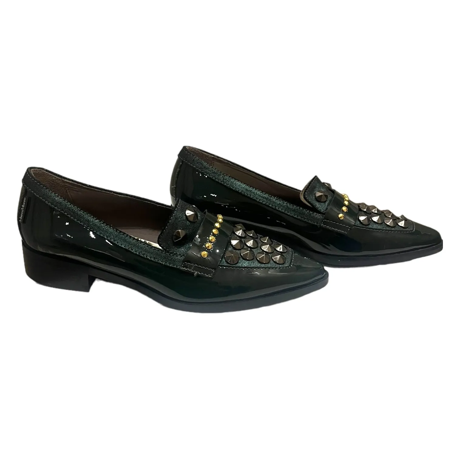 NEW Marco Moreo Green Patent Loafers