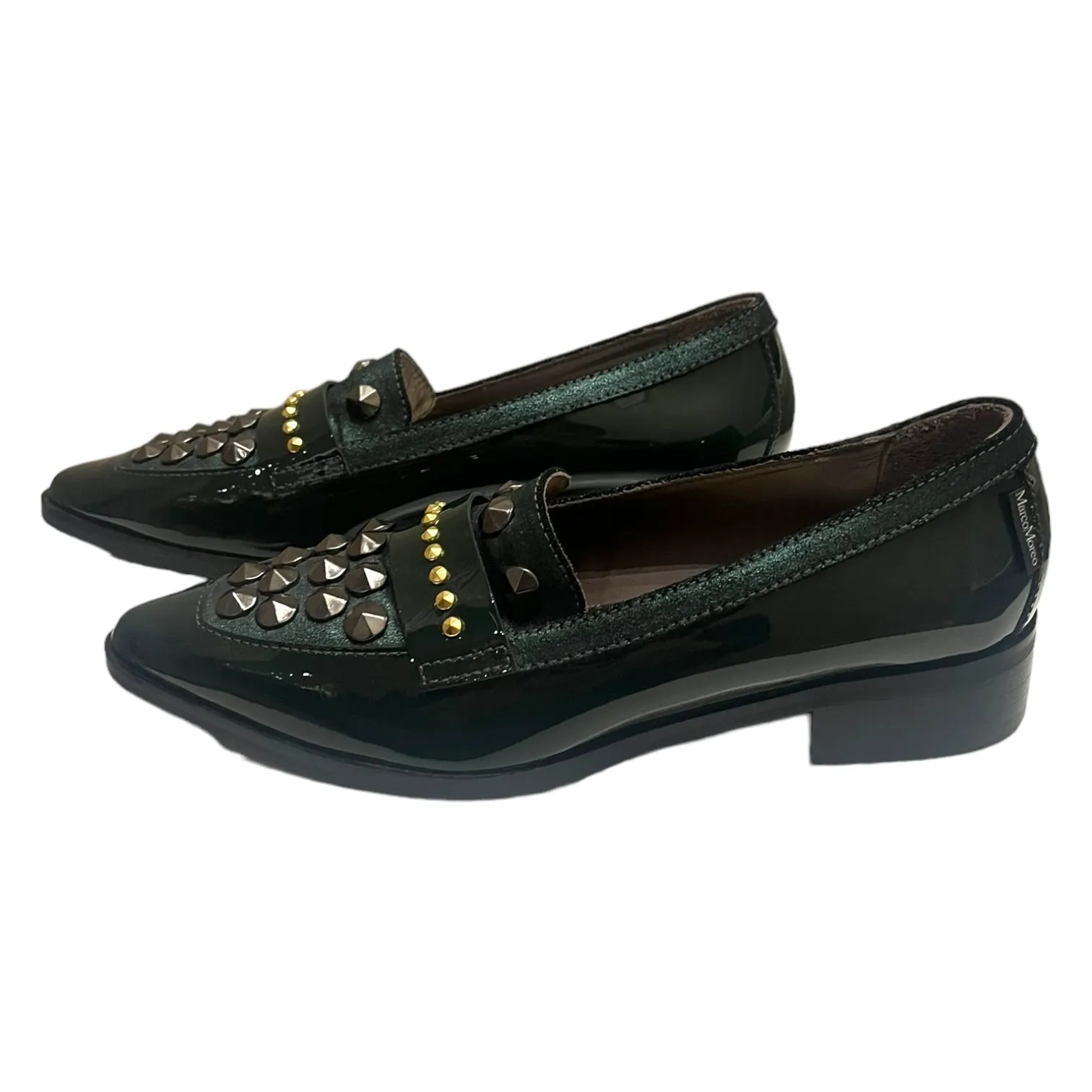 NEW Marco Moreo Green Patent Loafers