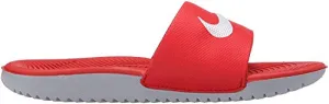 NIKE Kids' Kawa Slide Sandal, Red/White, 1 Little Kid M