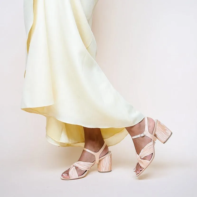Nude Twist Sandal   Jackie Strap