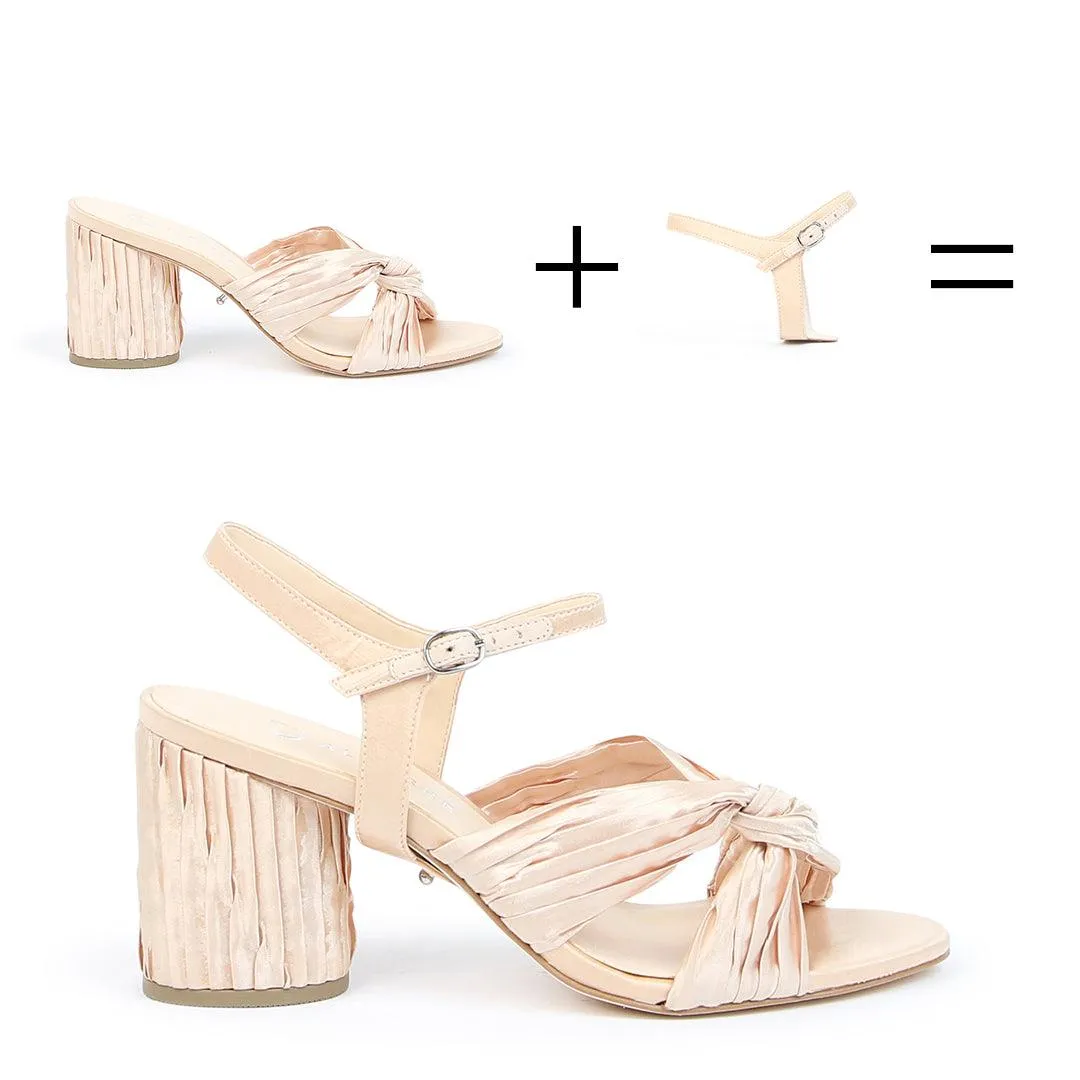 Nude Twist Sandal   Jackie Strap
