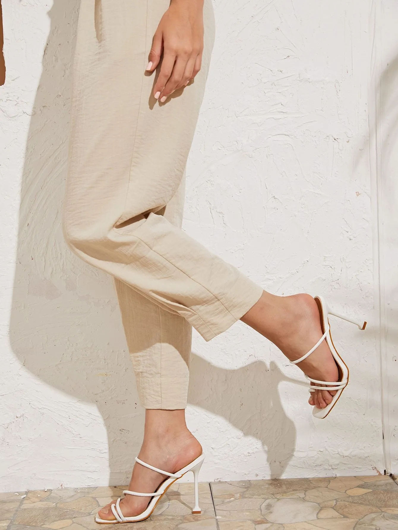 Open Toe Heeled Mules