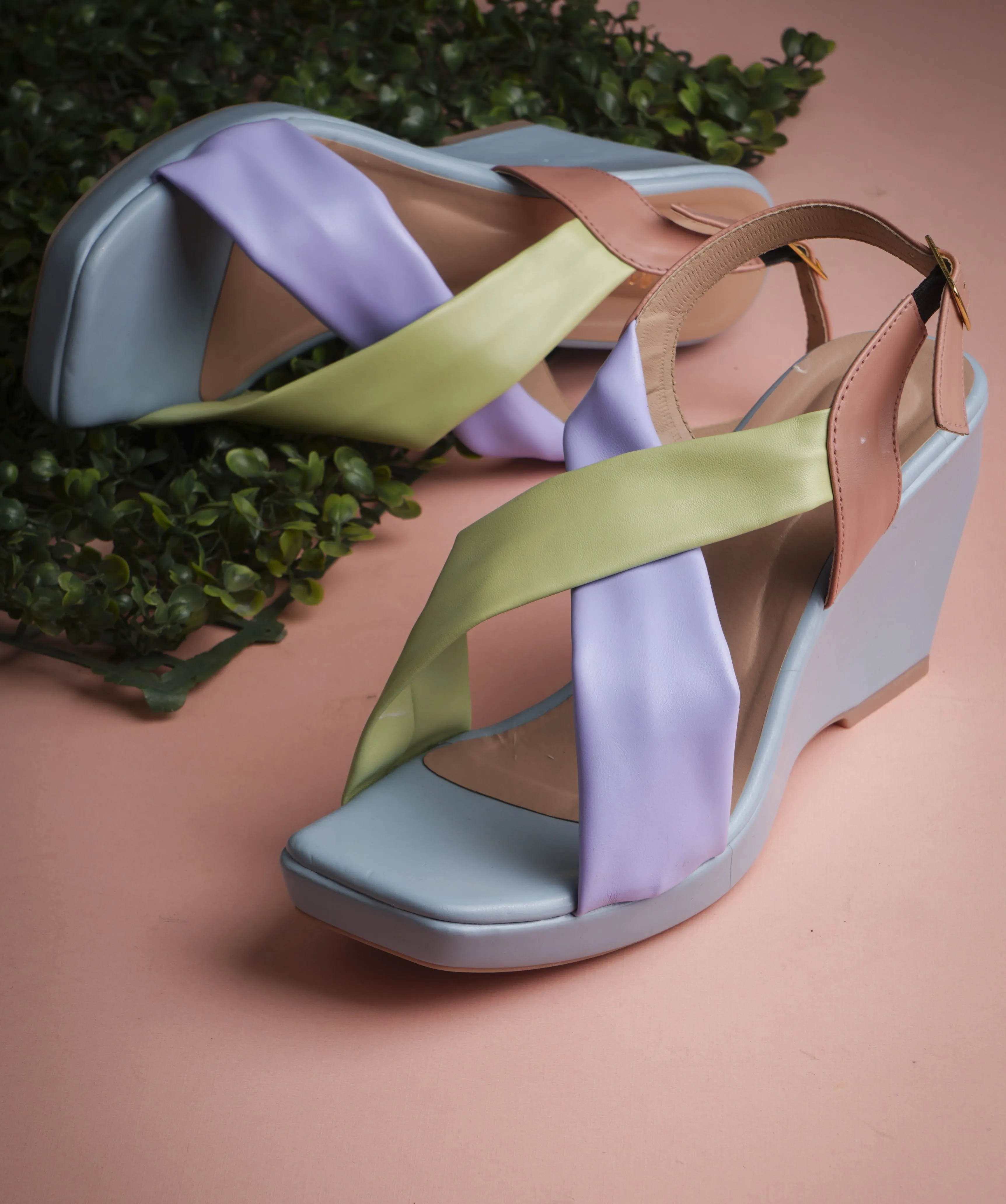 Open-Toe Heeled Sandal with Ankle-Strap