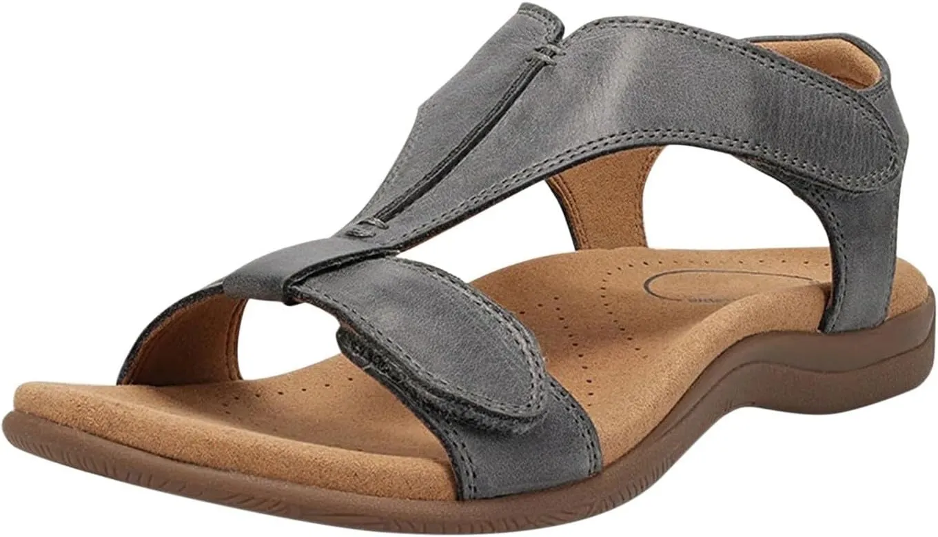 Orthowalkaway Womens Sandals, Summer Sandals Women Comfortable Dressy Arch Walking Orthopedic Sandal