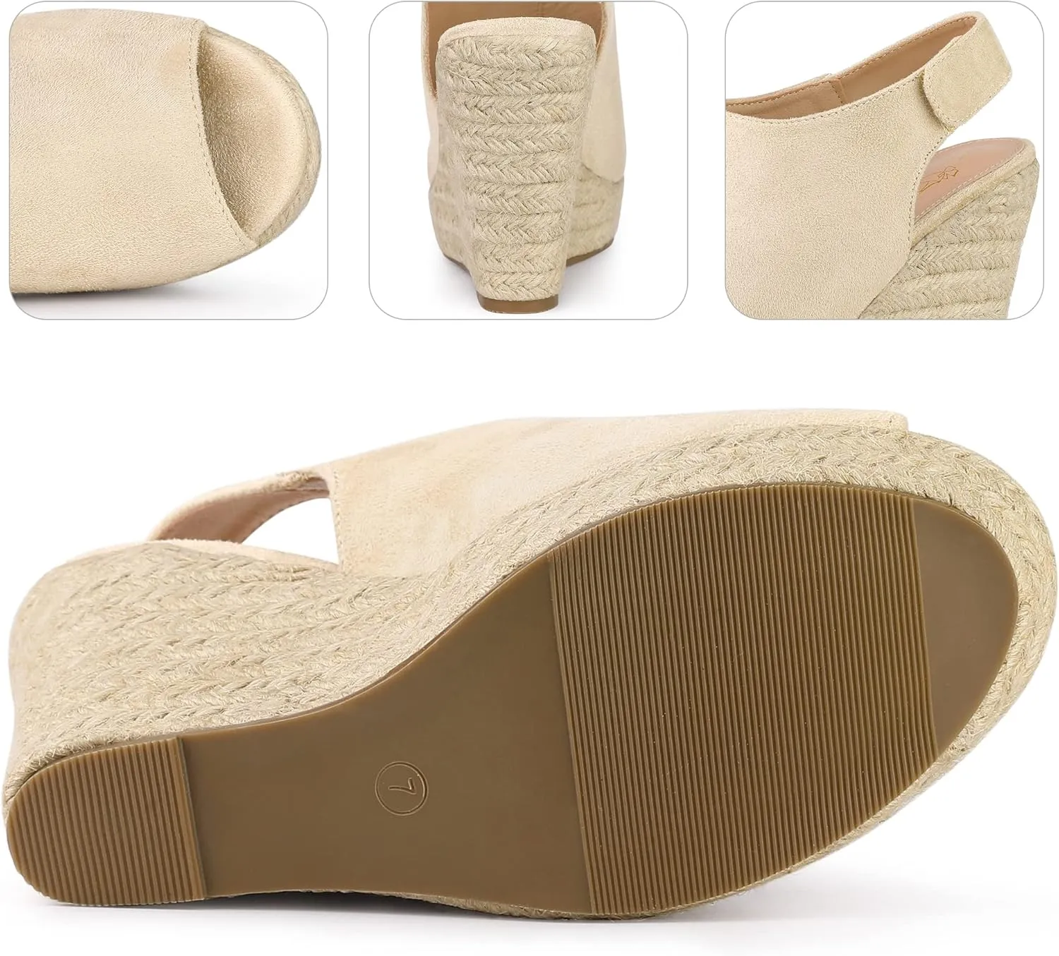 Perphy Platform Heels Espadrille Wedges Sandals for Women