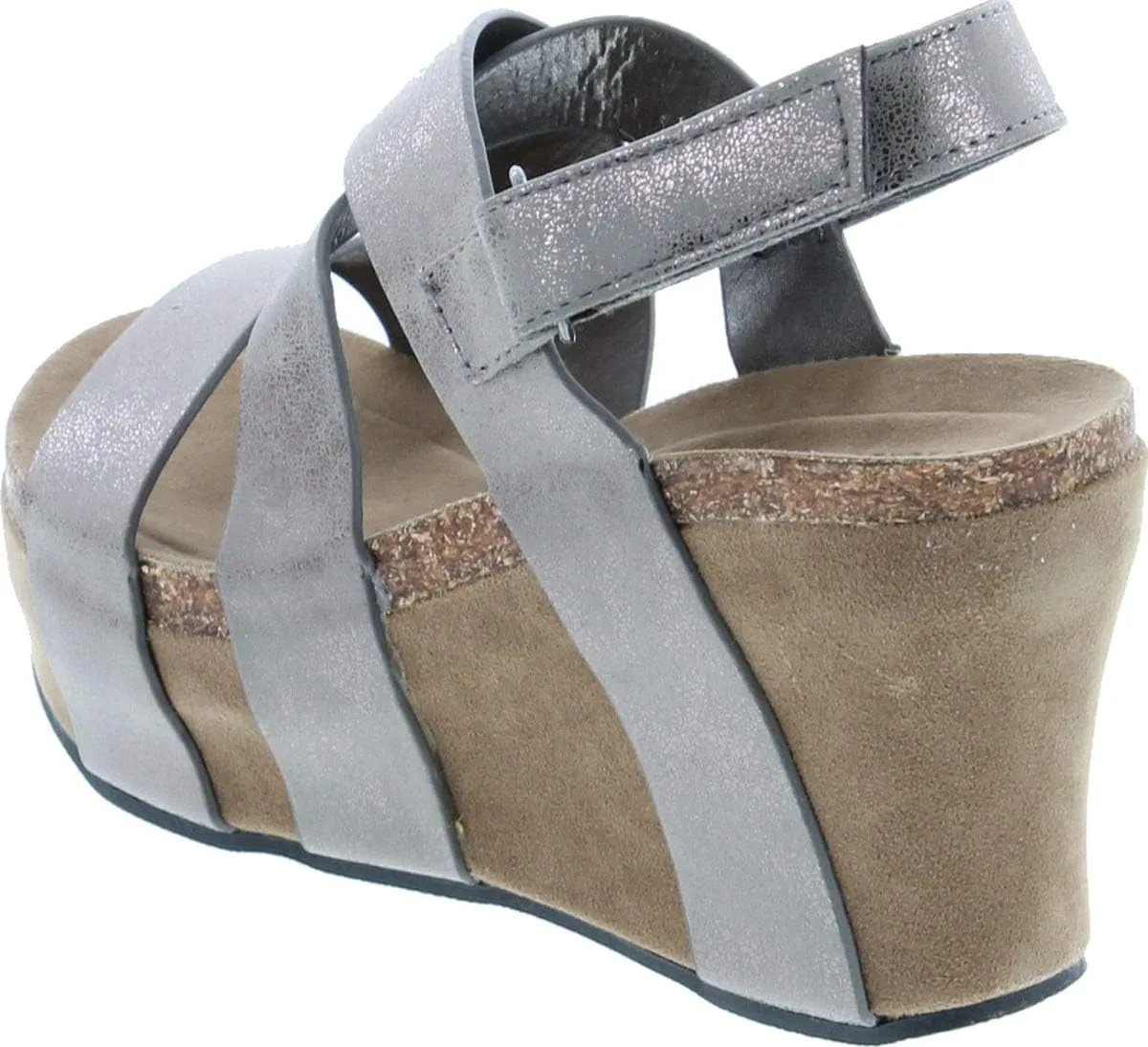 Pierre Dumas Women's Hester-5 Vegan Leather Strappy Wedge Sandals