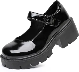 Platform Pumps Womens Gothic Lolita Shoes Mary Janes Ankle Strap Wedges Shoes