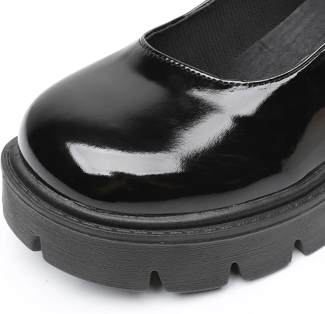 Platform Pumps Womens Gothic Lolita Shoes Mary Janes Ankle Strap Wedges Shoes