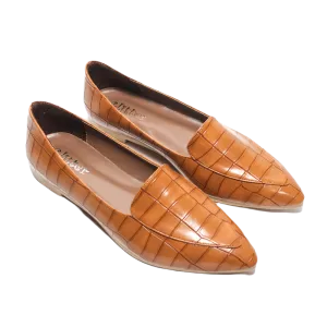 Pointed Toe Ballerina - Camel