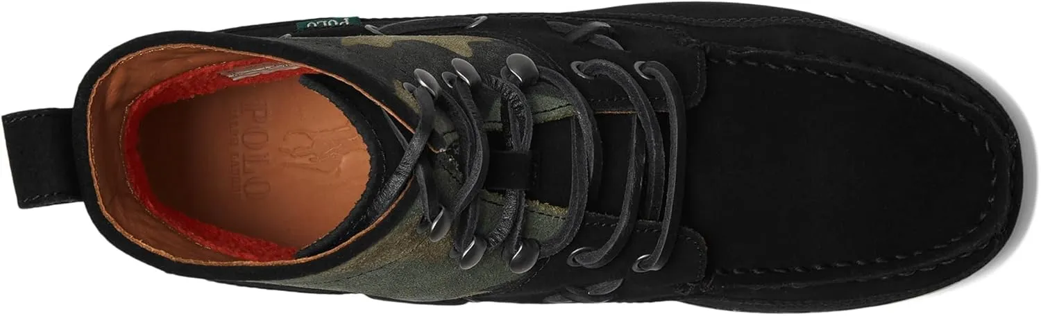 POLO RALPH LAUREN Men's Ranger Mid Camo Suede Boot Combat