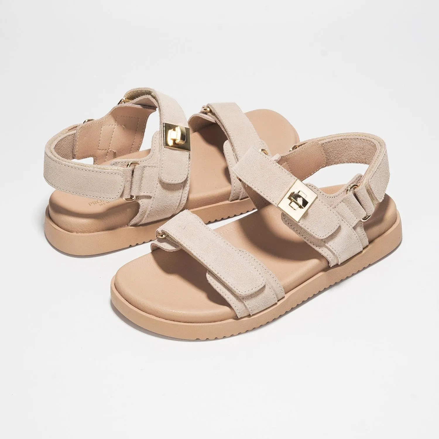 Project Cloud Genuine Leather Platform Sandals Women Footwear - Comfortable and Adjustable Strappy Summer Sandals for Women 2025 - Memory Foam and Non-Slip Slingback Beach Slides (Mona)