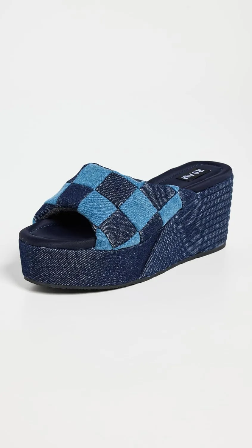 R0AM Women's Scoop Patch Wedges