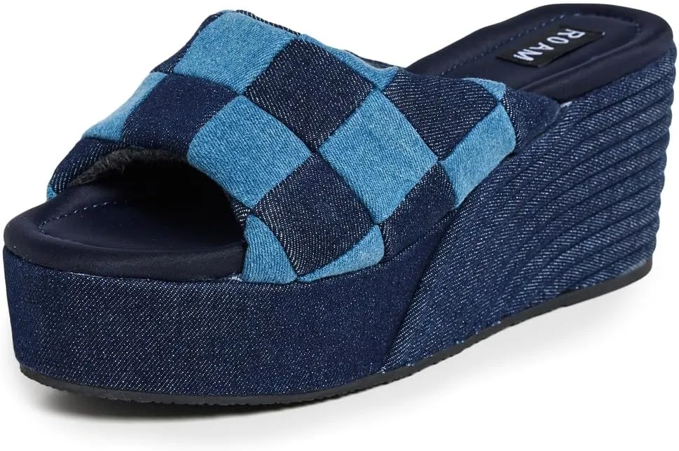 R0AM Women's Scoop Patch Wedges