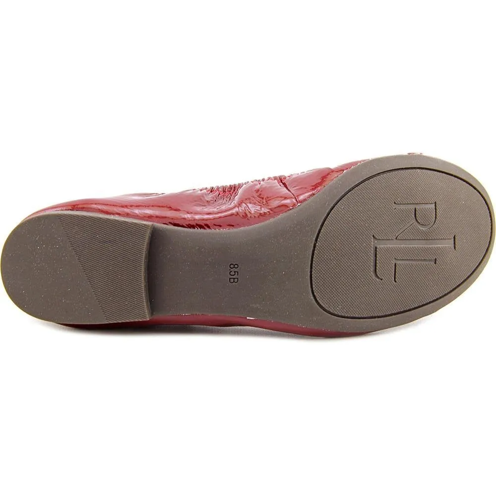 Ralph Lauren Women's Betsy Crinkle Patent Leather Flats US