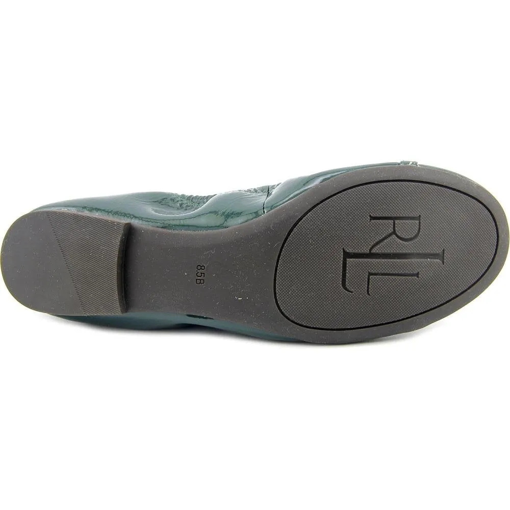 Ralph Lauren Women's Betsy Crinkle Patent Leather Flats US