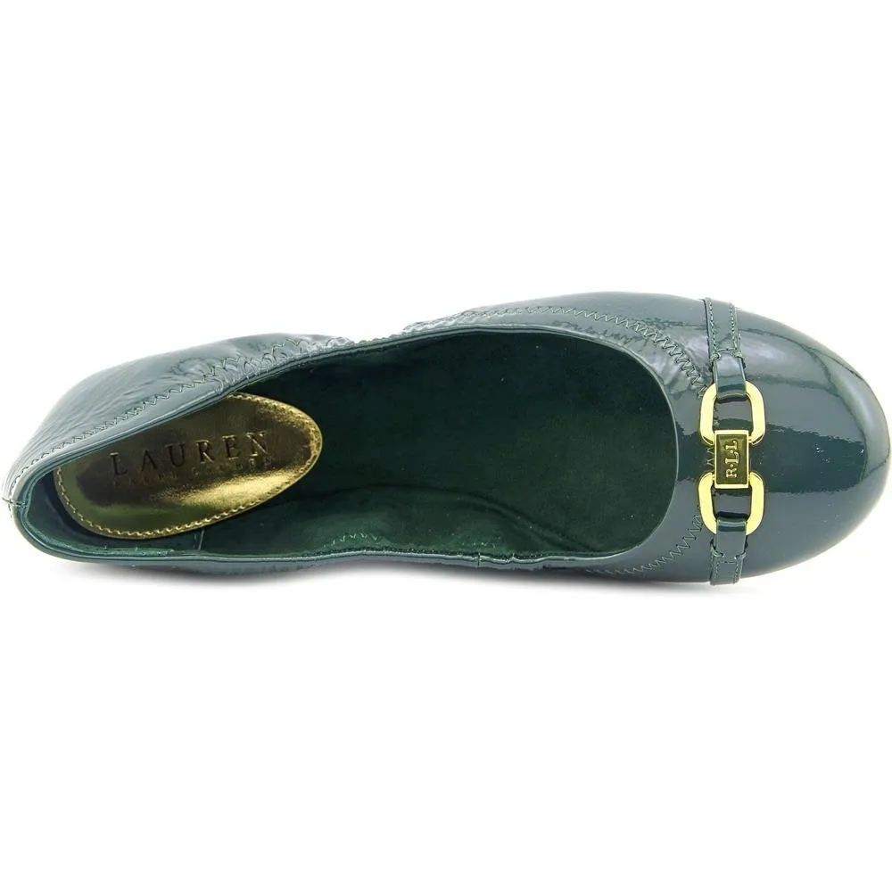 Ralph Lauren Women's Betsy Crinkle Patent Leather Flats US