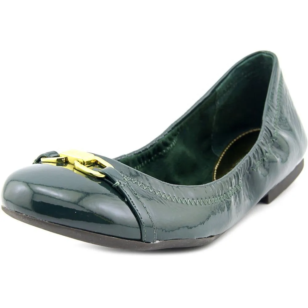 Ralph Lauren Women's Betsy Crinkle Patent Leather Flats US