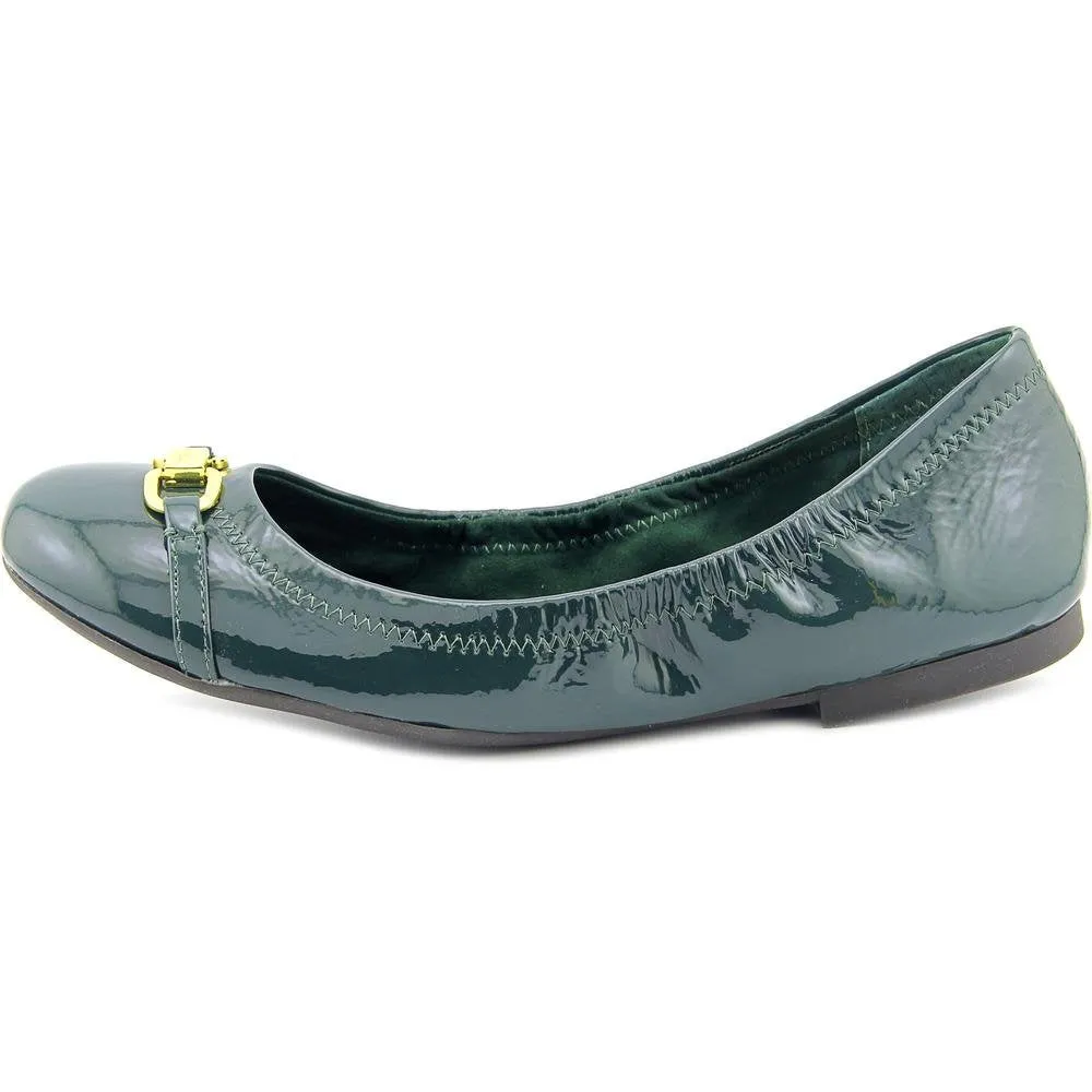 Ralph Lauren Women's Betsy Crinkle Patent Leather Flats US