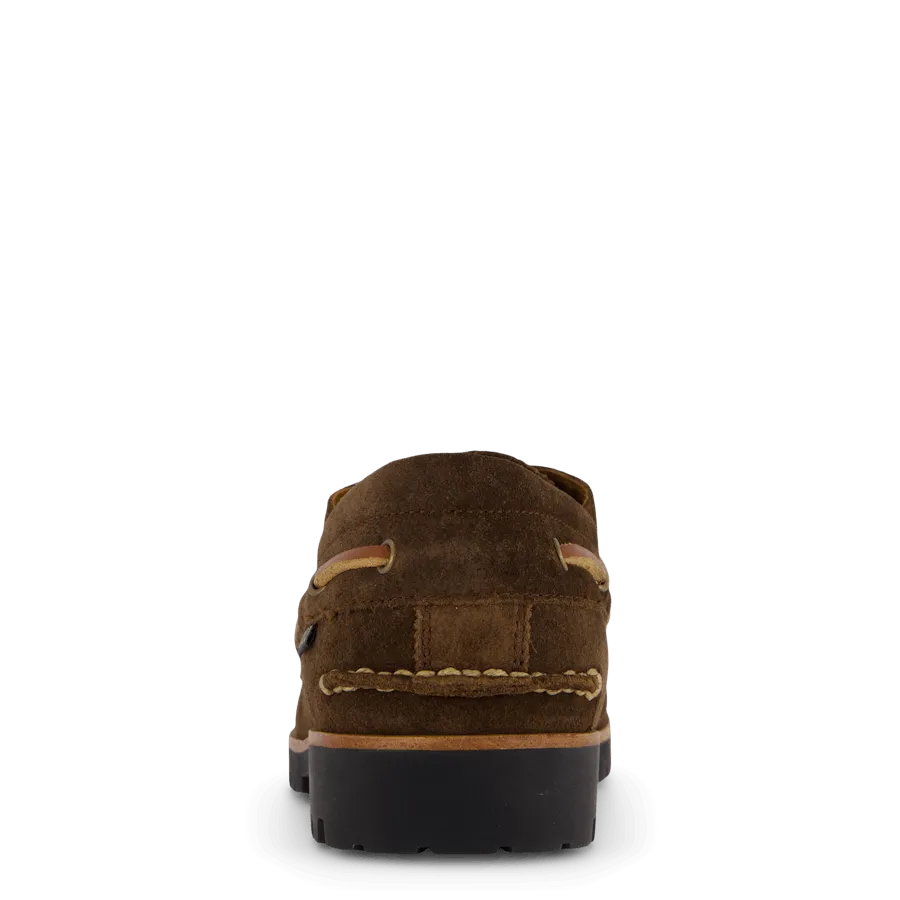 Ranger Suede Boat Shoe Chocolate Brown