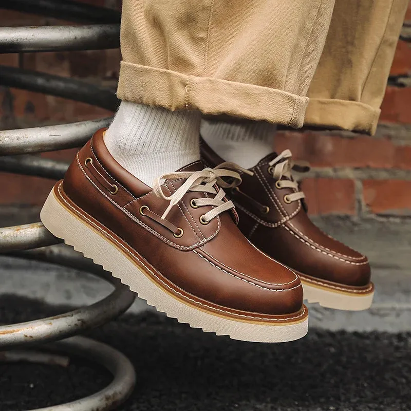 REINARD - Leather Boat Shoes