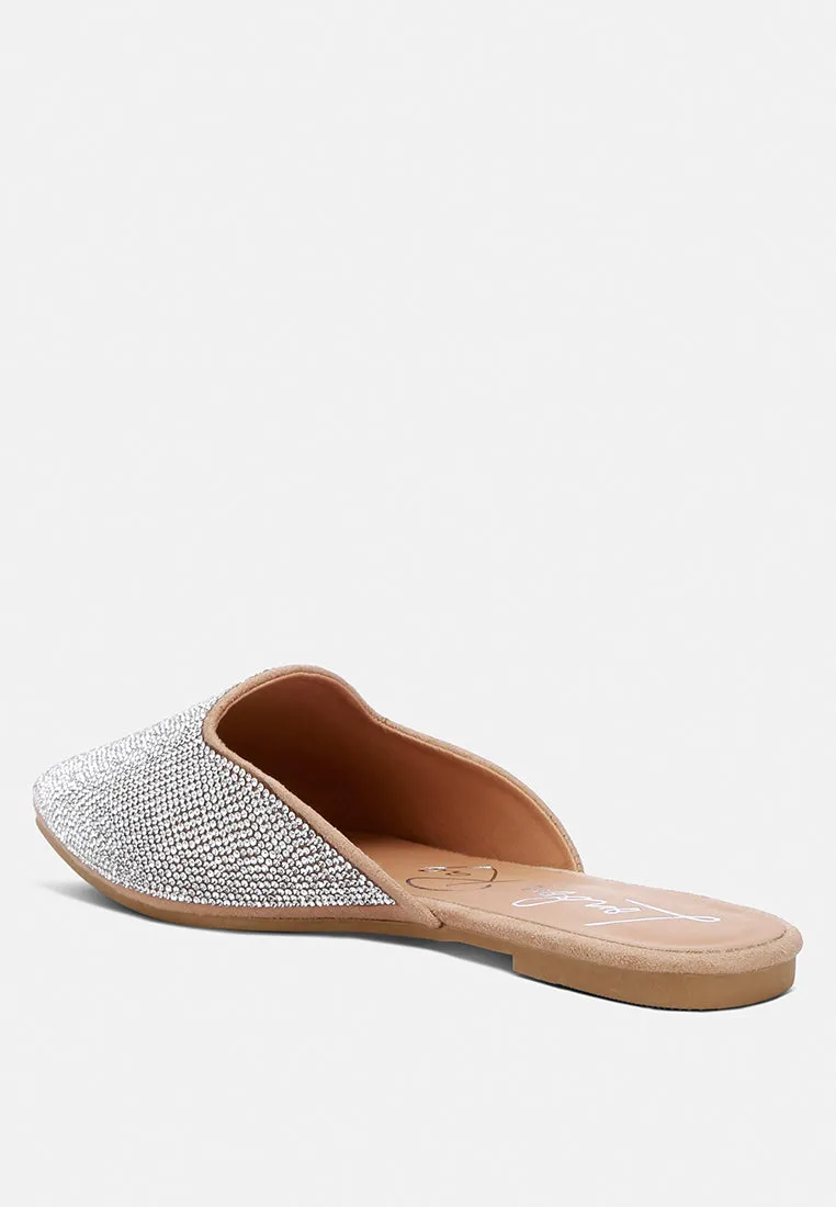 Rhinestones Mules By Ruw