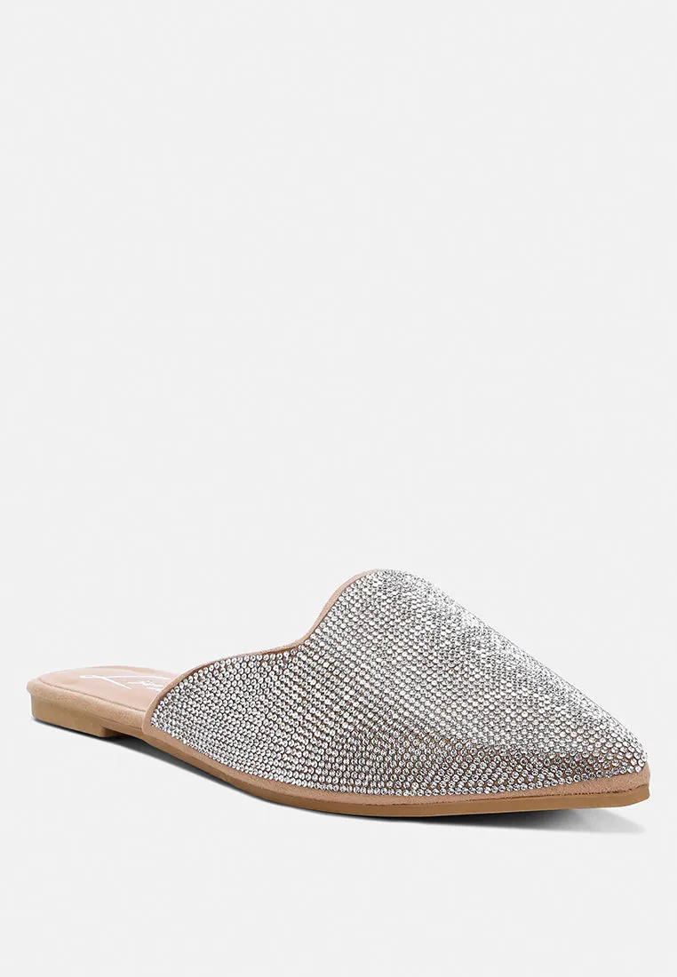 Rhinestones Mules By Ruw