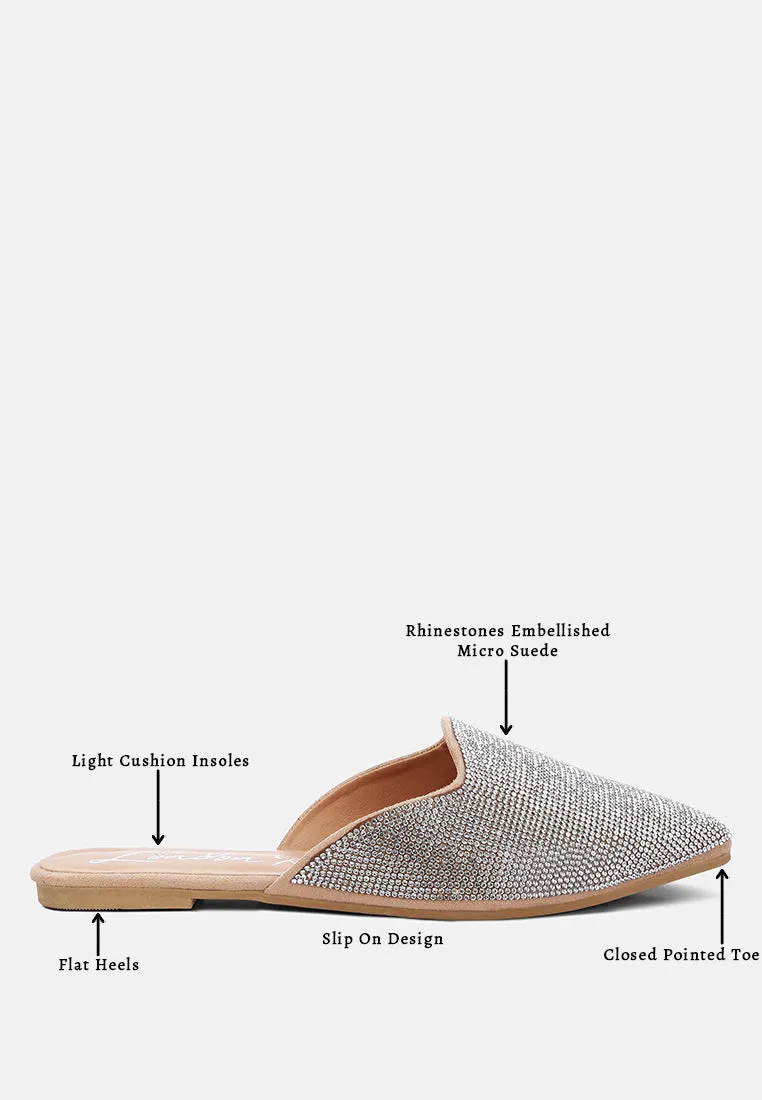 Rhinestones Mules By Ruw