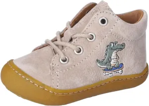 RICOSTA Kally Girls' Boys' Low-Top Trainers, Running Shoes, Loose Insole, Terracare, gravel crocodile 650, 7.5
