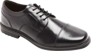 Rockport Taylor Waterproof Cap Toe - Shoes for Men - Leather Upper - Synthetic Outsole - Shock Absorbing Heel Black 9.5 M (D)