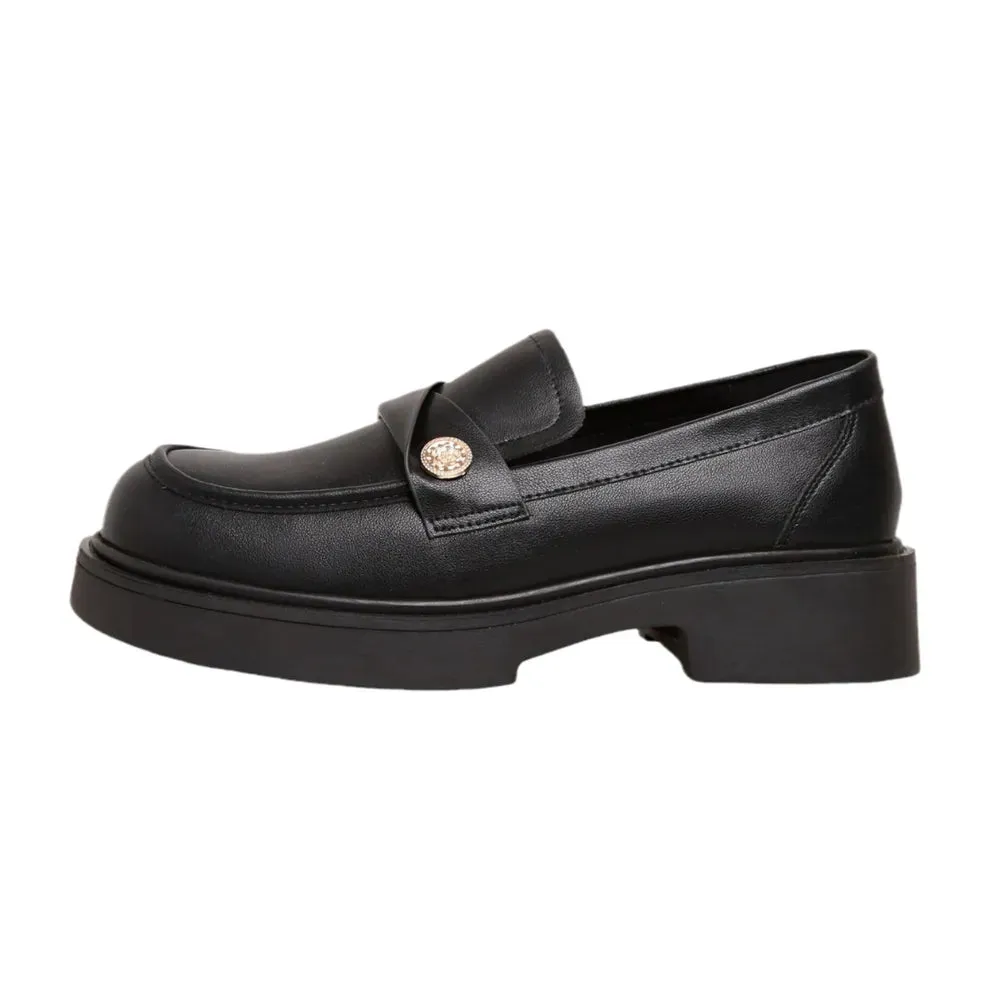 Round Toe Platform Loafers