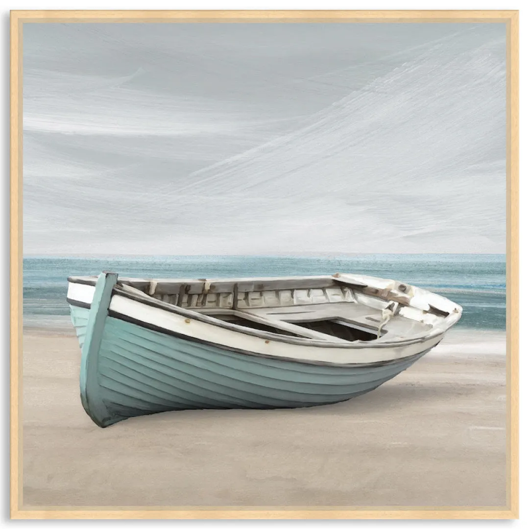 ROW BOAT II - Framed Canvas