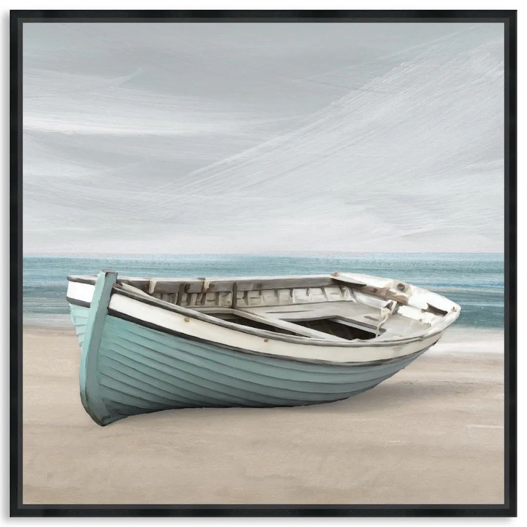ROW BOAT II - Framed Canvas