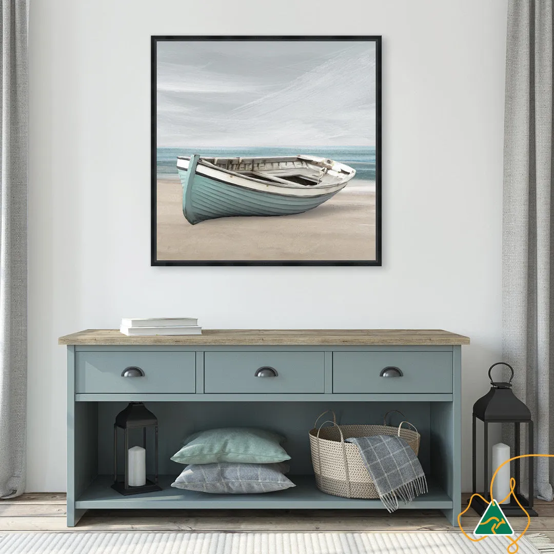 ROW BOAT II - Framed Canvas